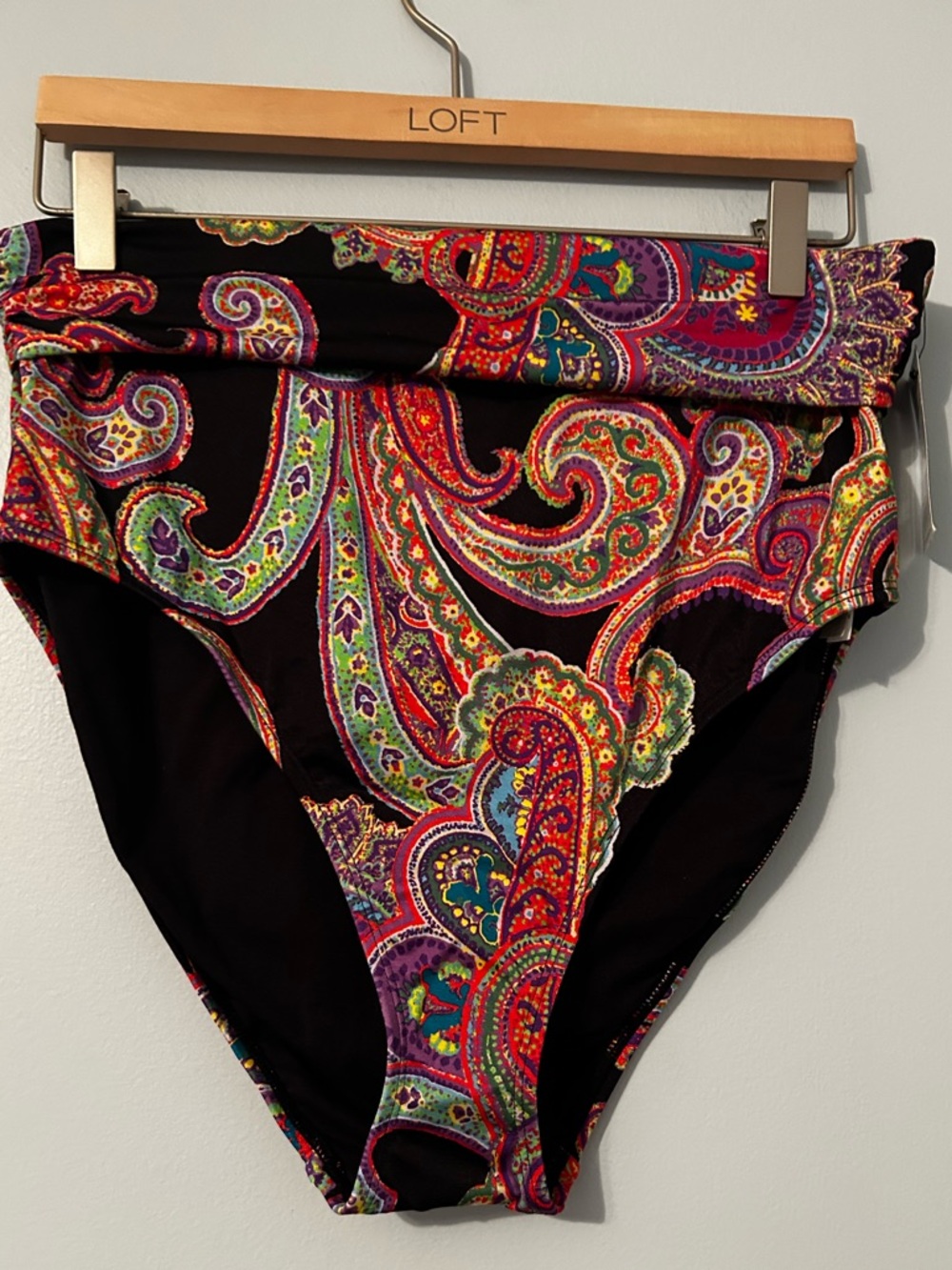 Lauren bathing suit bottoms in Paisley print  new with tag. Size 16.
